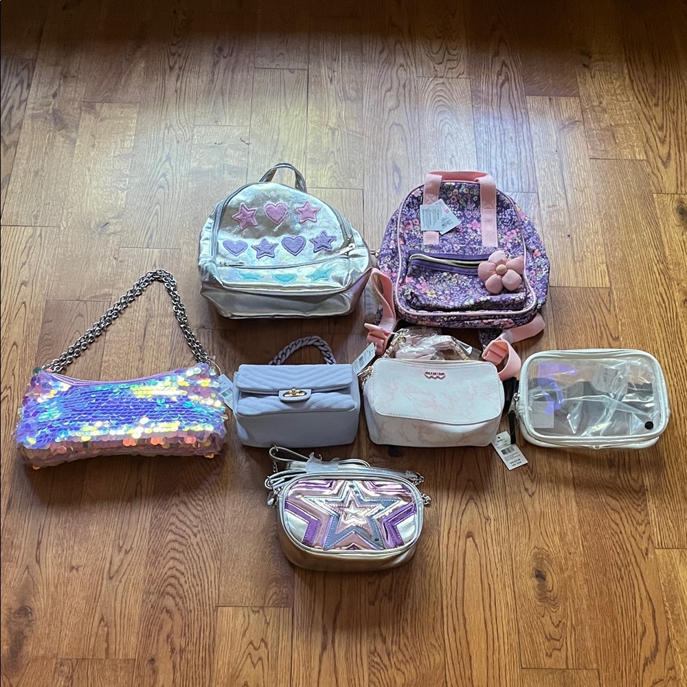 Kids Backpacks and Purses. Using the Money Earned to Donate to a Foodbank.